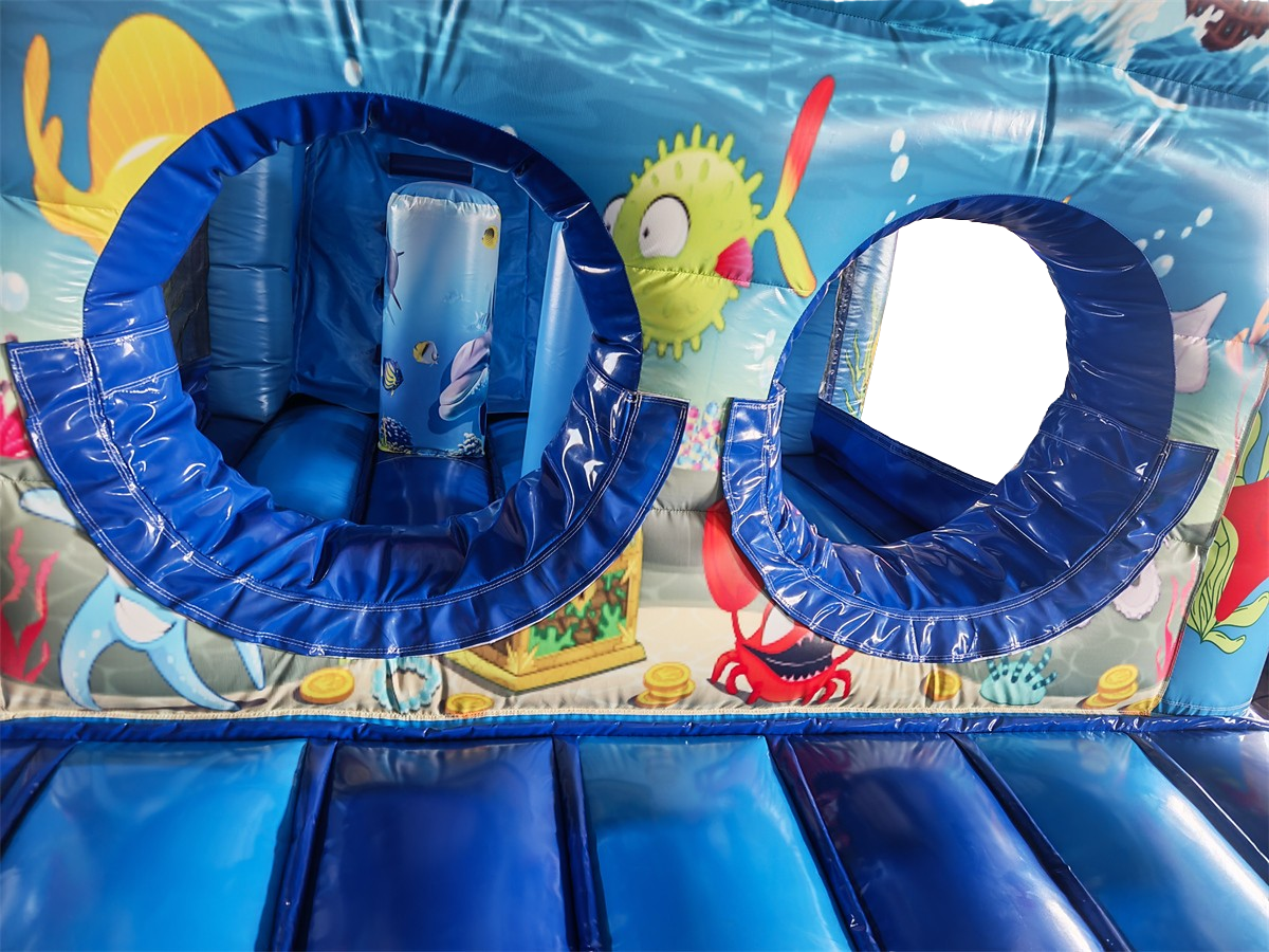 Stormbaan seaworld met glijbaan - 8,5x3,1 m 