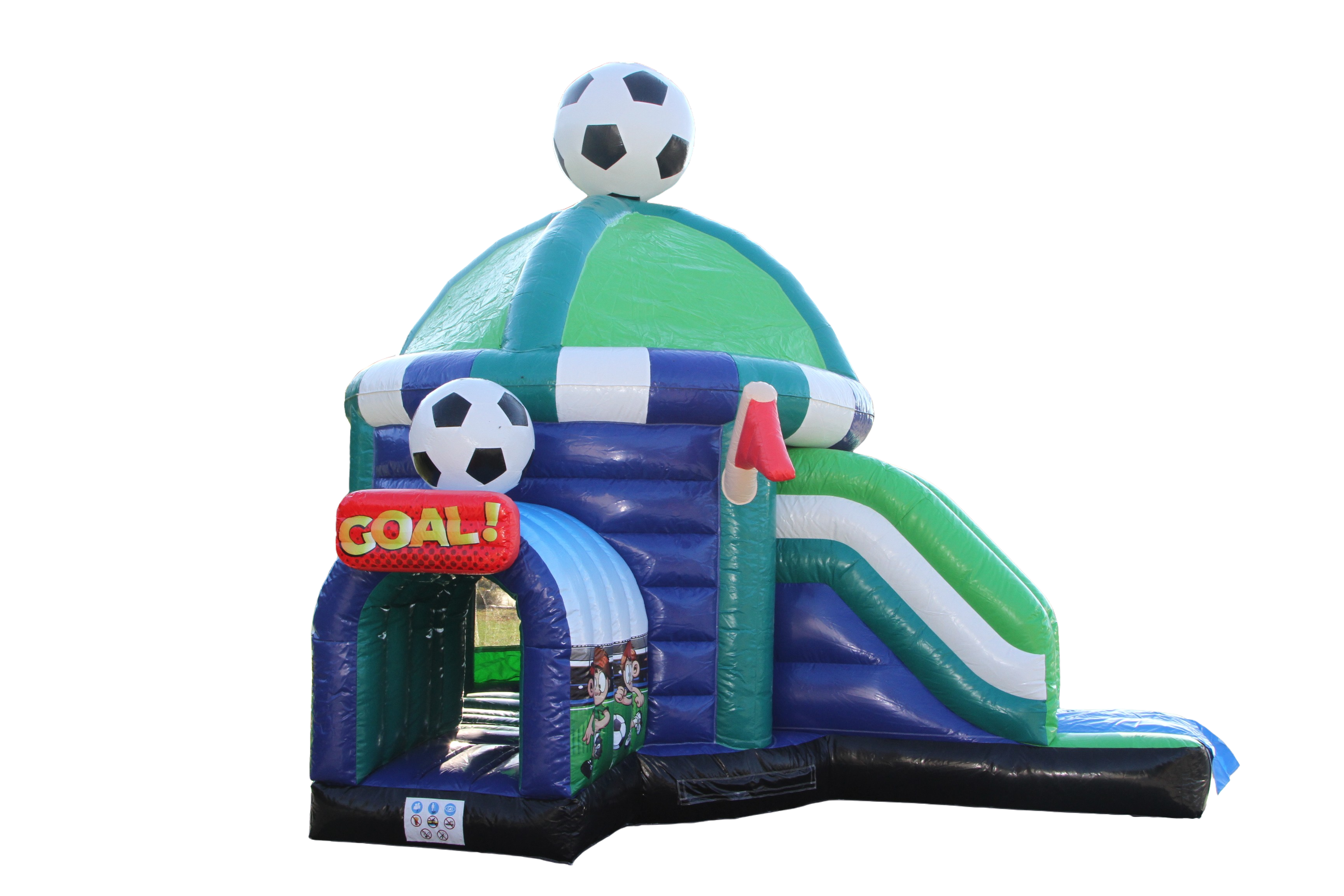 Springkussen 6x4,7 m - voetbal