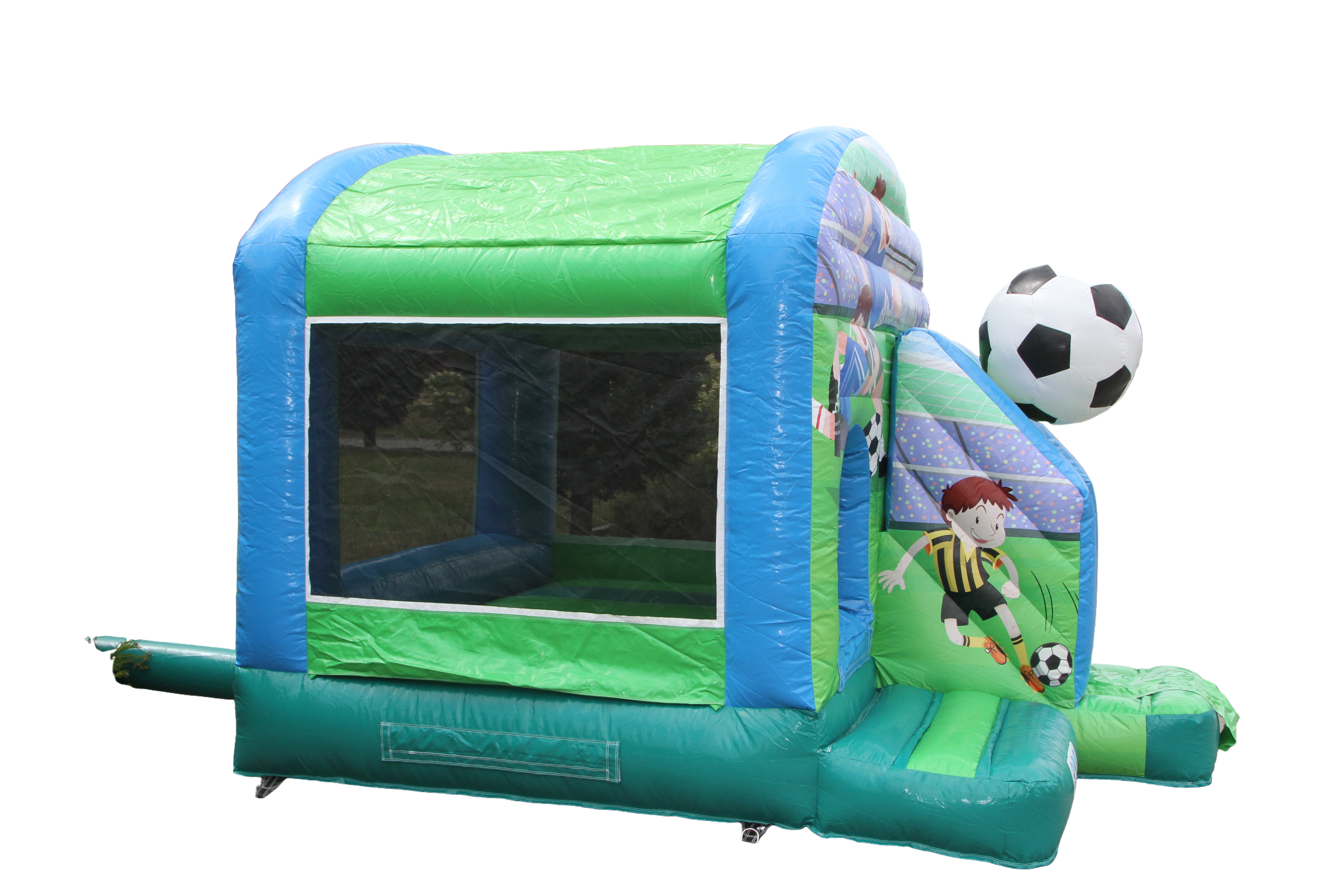 Springkussen voetbal - 3,9x2,8 m 