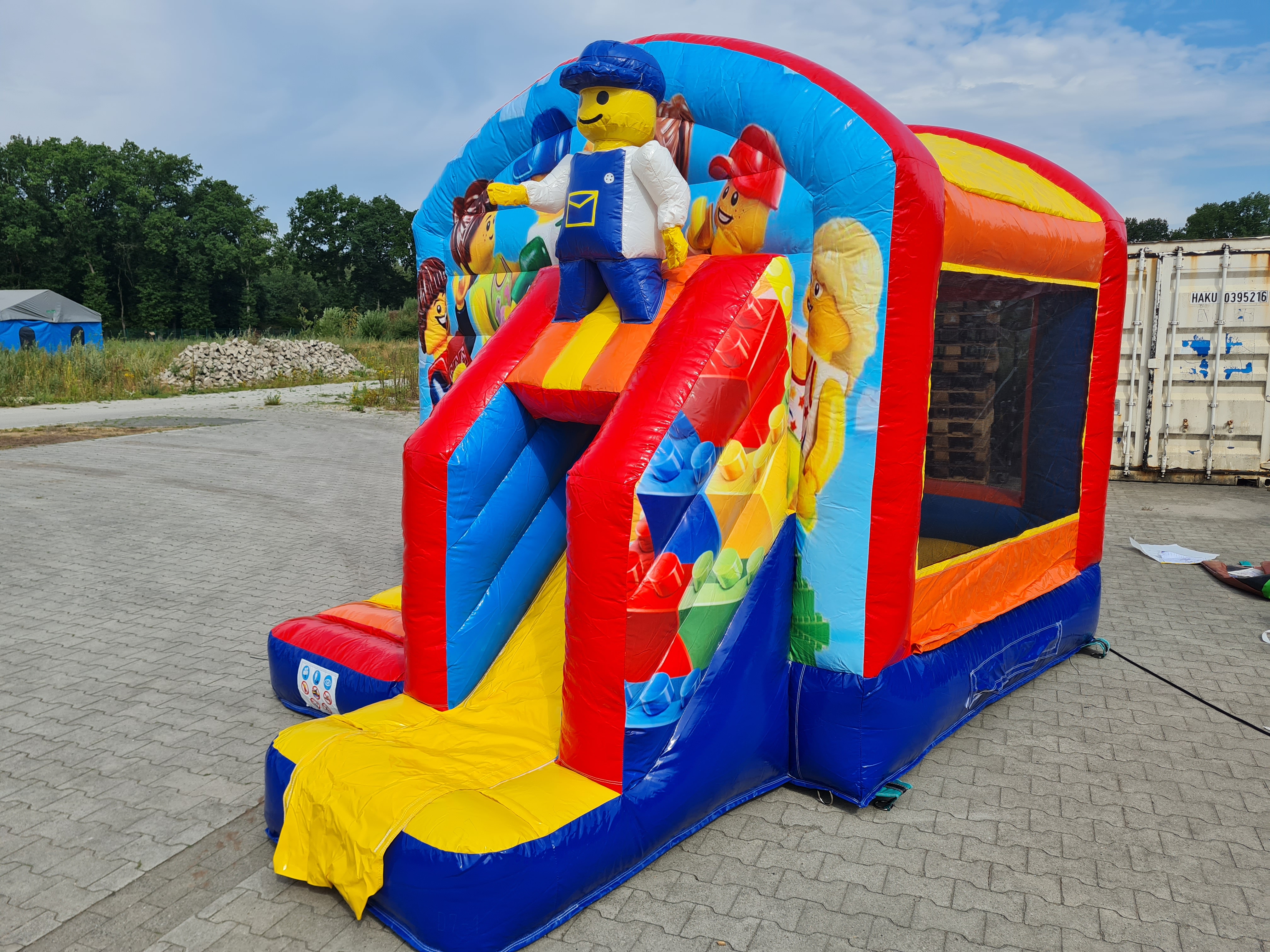 Springkussen  bouwsteen - 3,9x2,8 m 