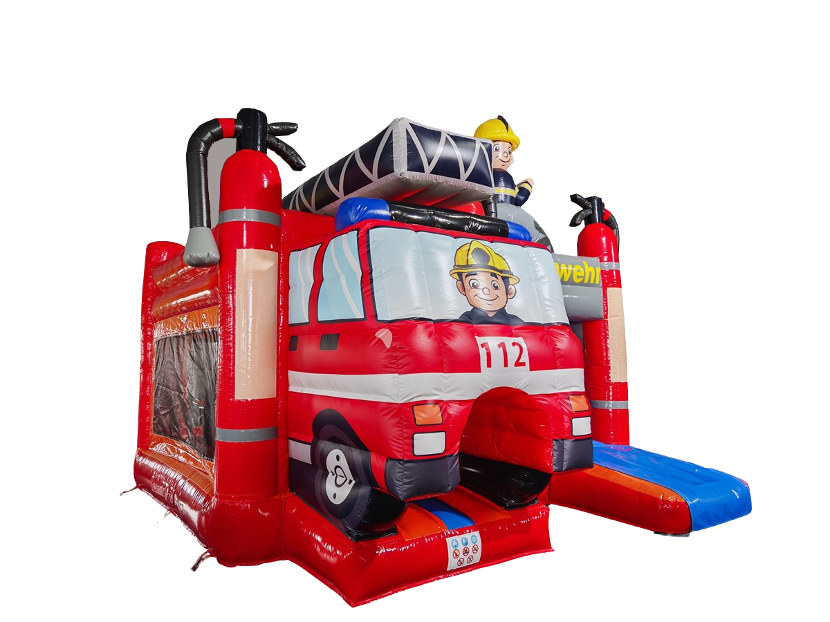 Springkussen multiplay 5,1x4,5 m - brandweer