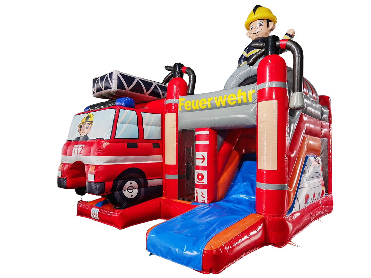 Springkussen multiplay 5,1x4,5 m - brandweer