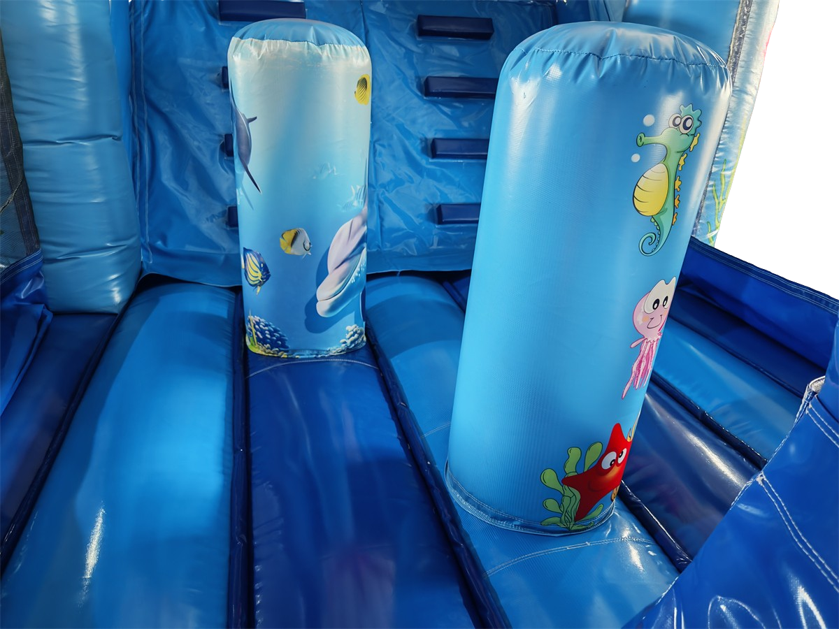 Stormbaan seaworld met glijbaan - 8,5x3,1 m 