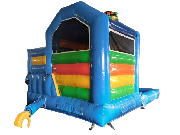Springkussen met pool - 4,5x3,5 m - turtle 