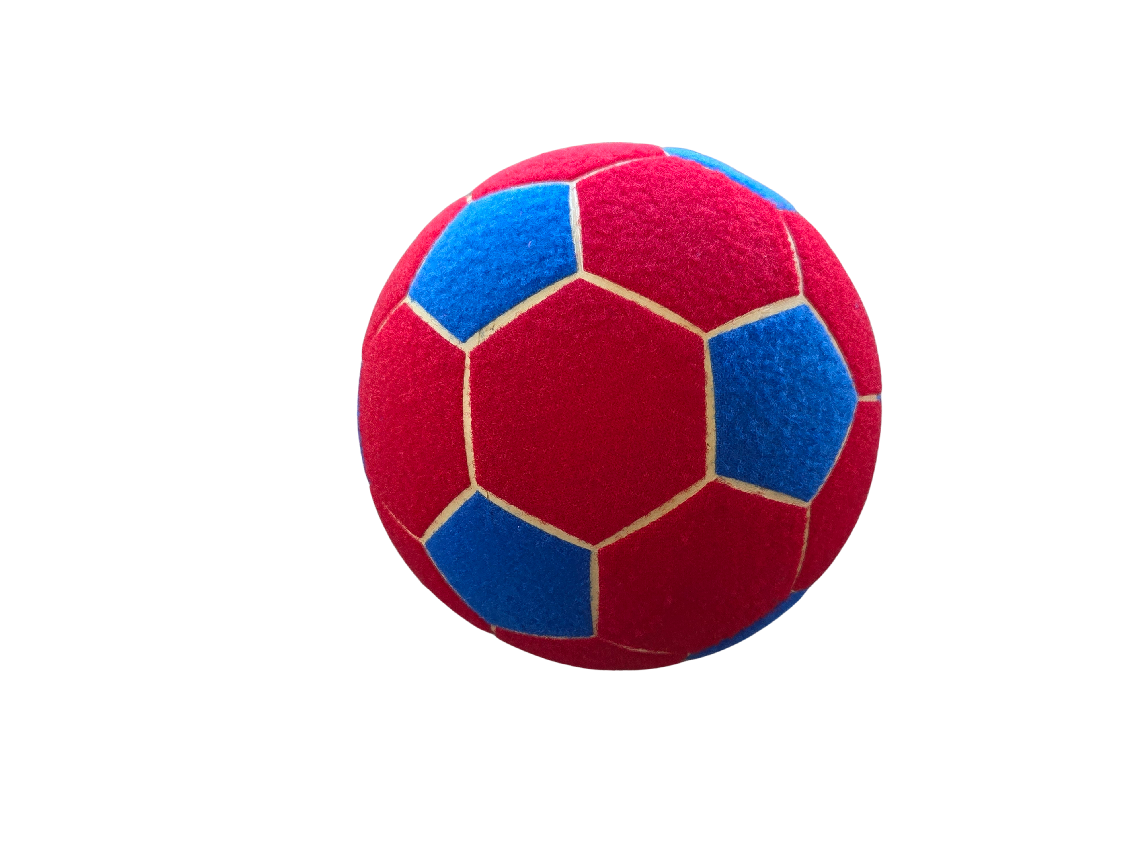 3 ballen met klittenband voor voetbaldarts - rood/blauw