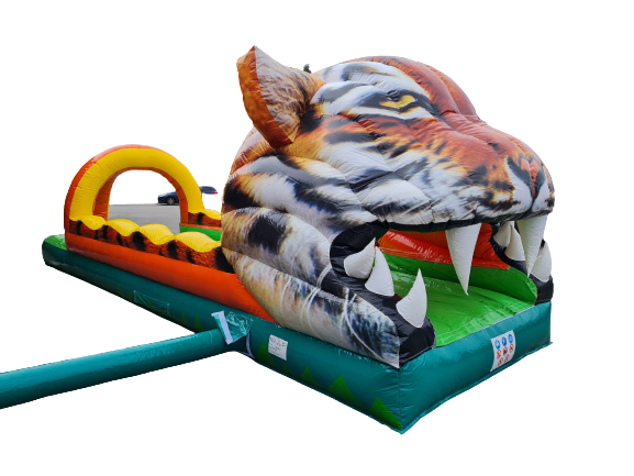 Buikglijbaan / waterglijbaan - tijger - 10x2,5m