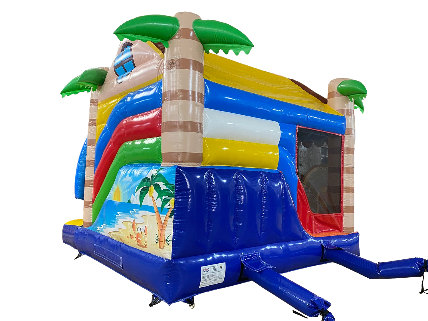 springkussen - 4,2x4 m - beach