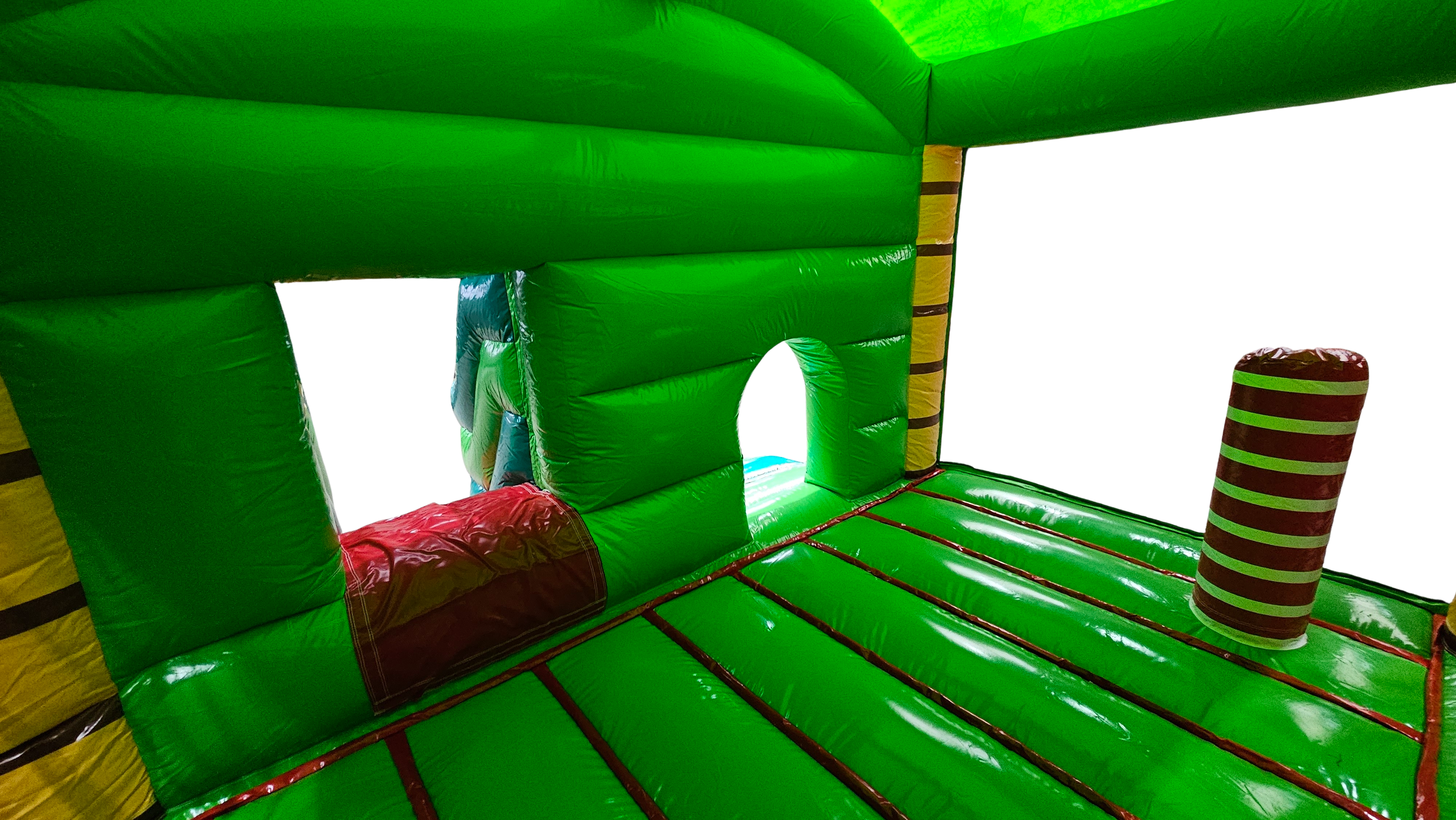 Springkussen jungle met dak - 4x4m 