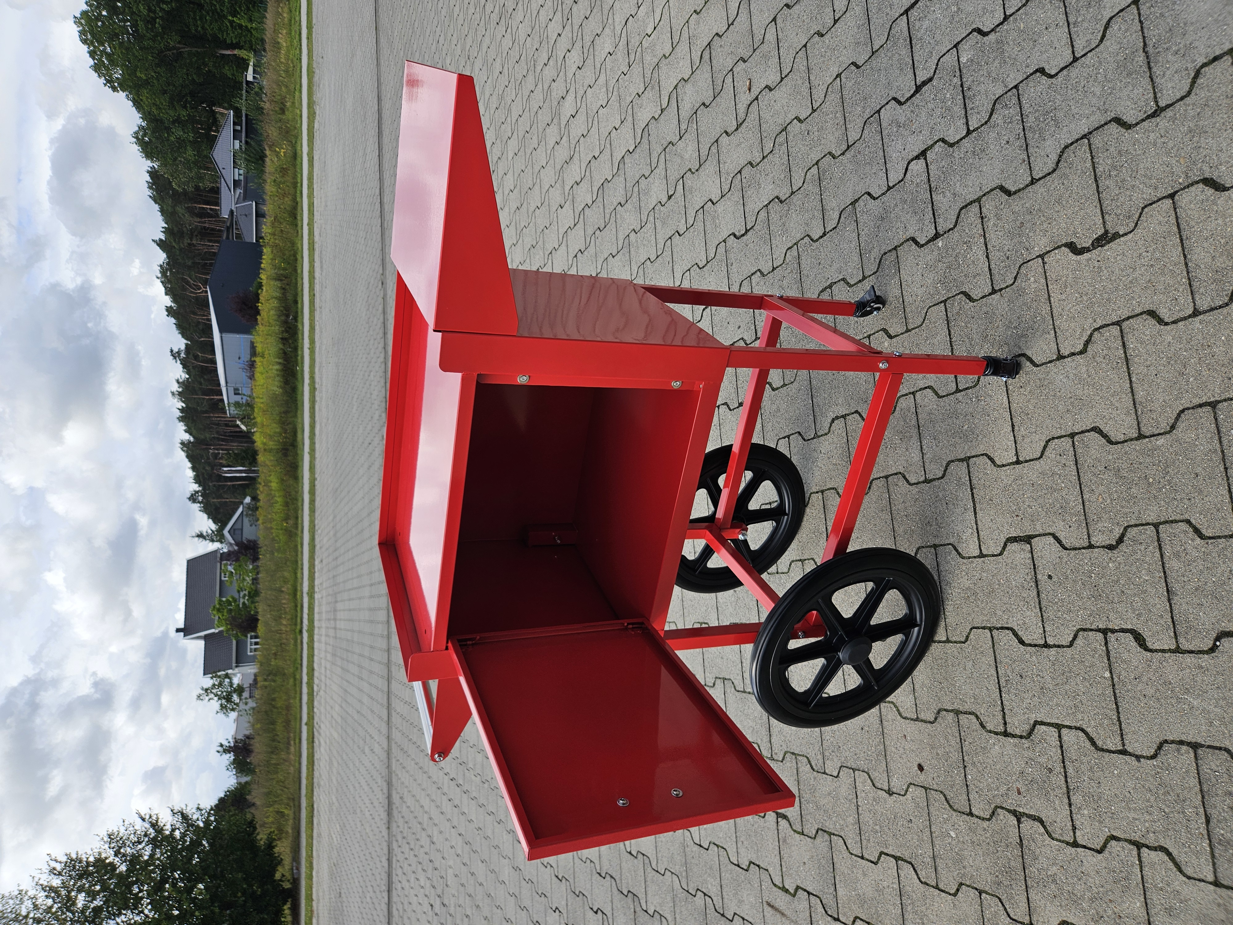 Onderstel voor popcornmachine