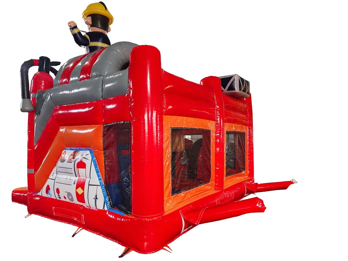 Springkussen multiplay 5,1x4,5 m - brandweer