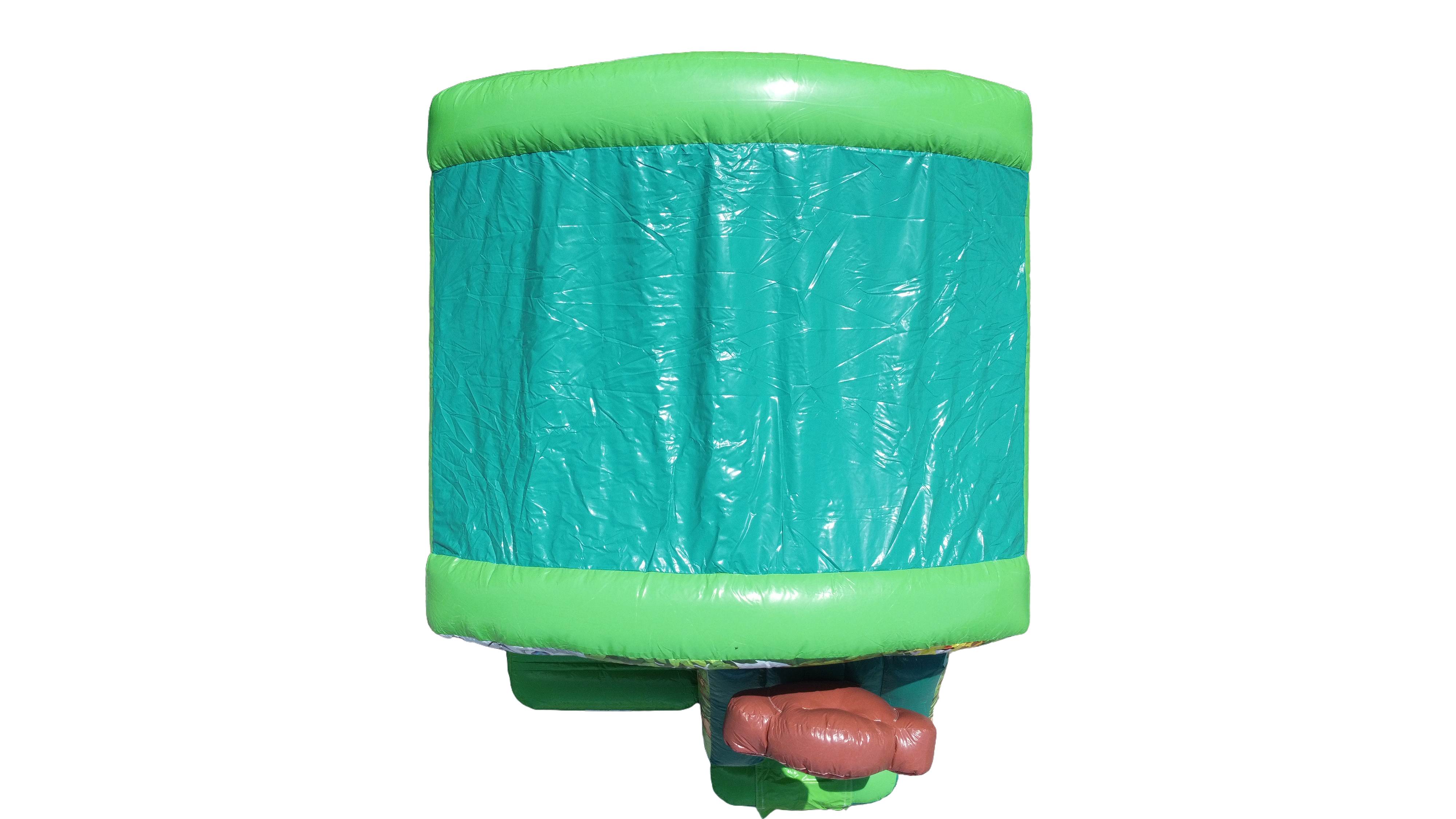 Springkussen 3,9x2,8 m - kleine aap in de jungle