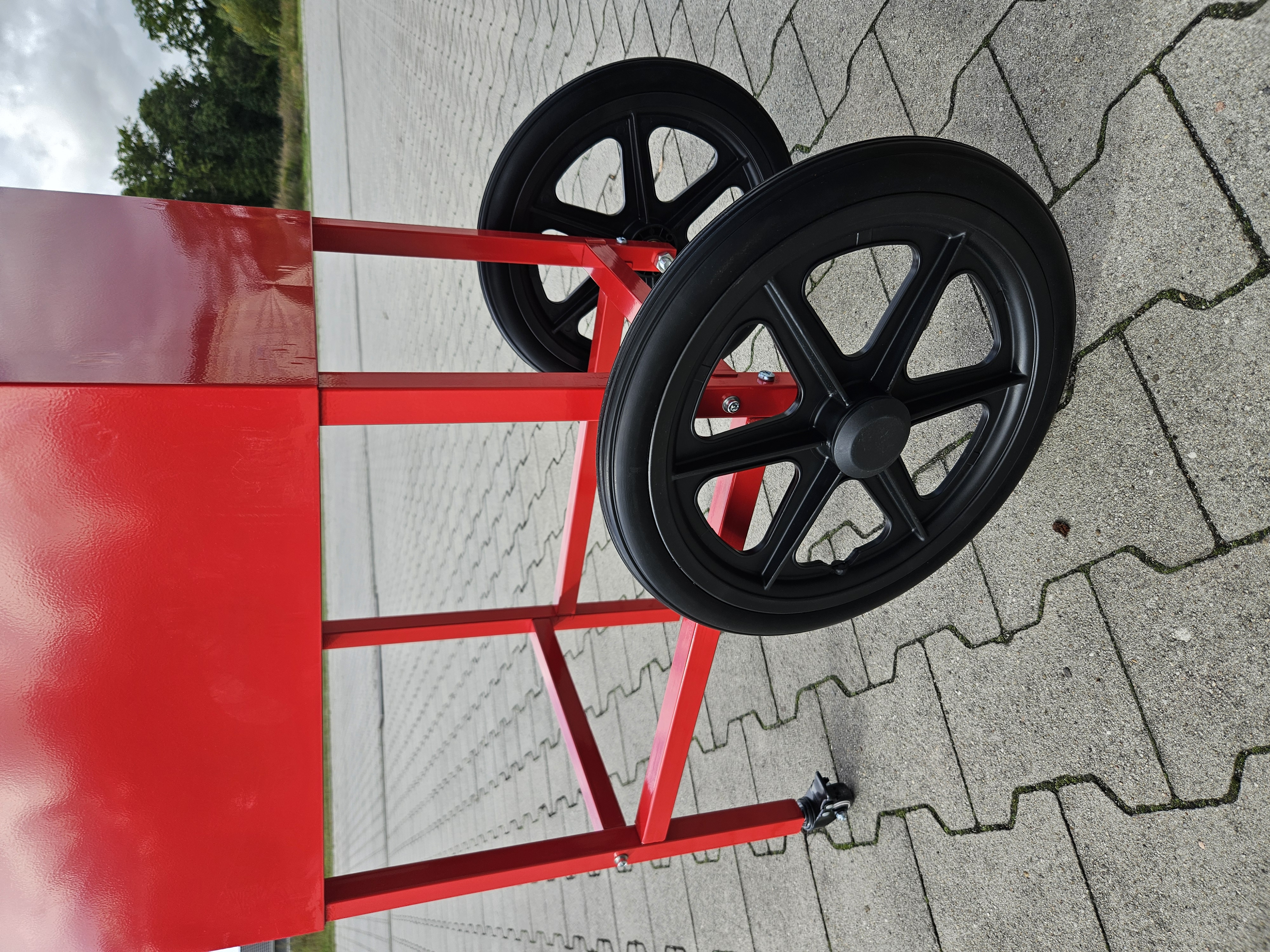 Onderstel voor popcornmachine