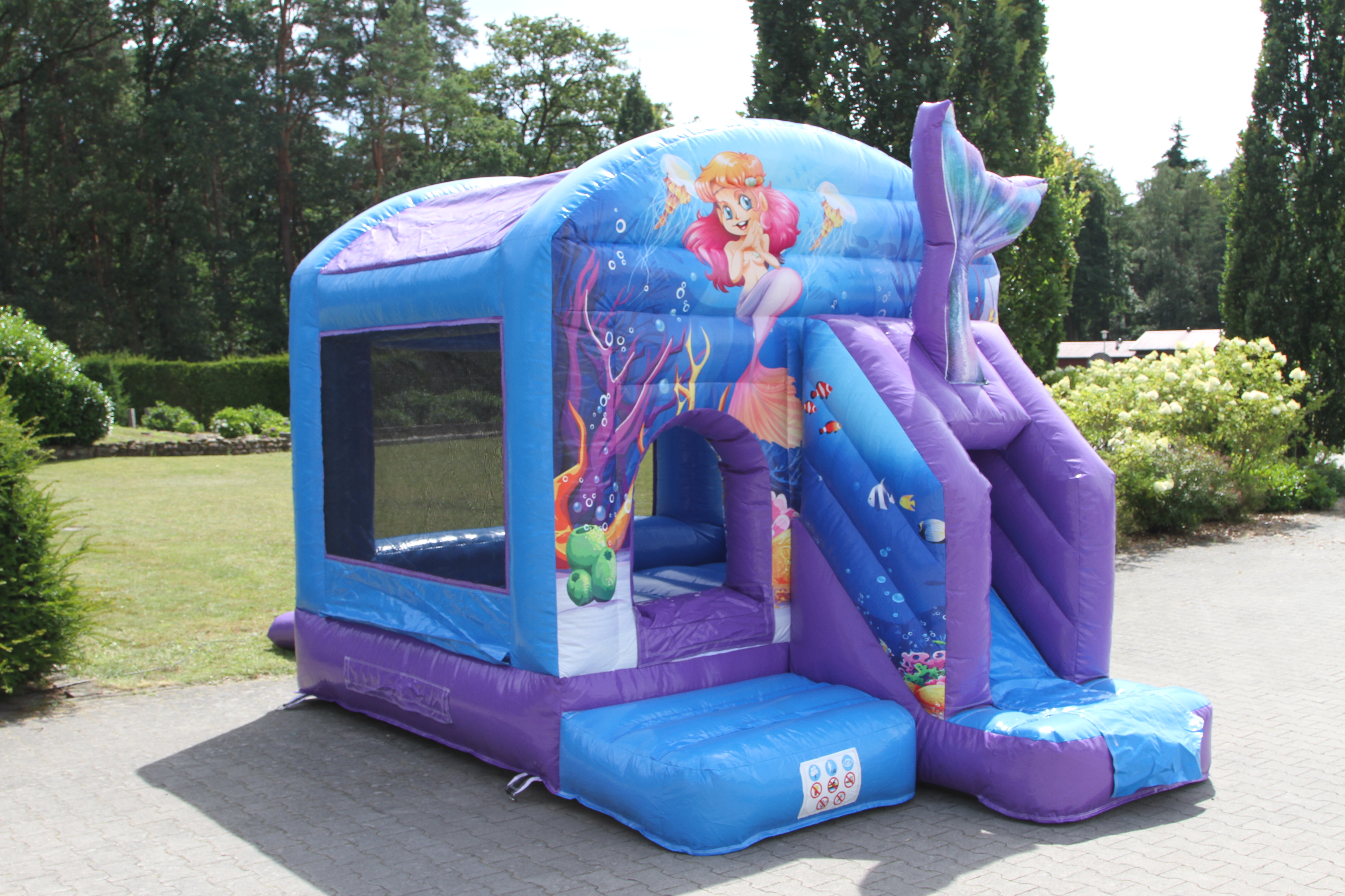 Springkussen Zeemeermin - 3,9x2,8 m 