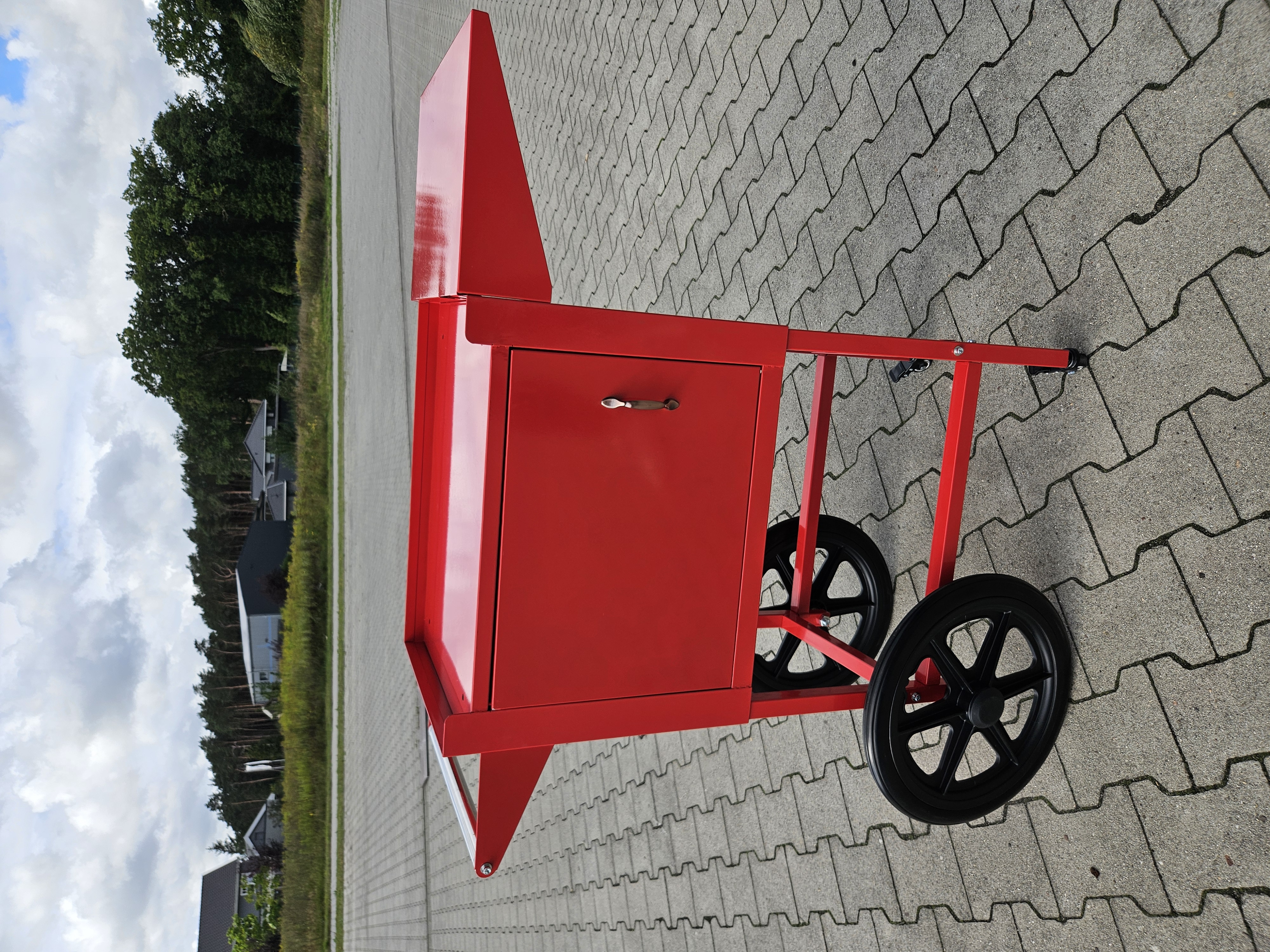 Onderstel voor popcornmachine