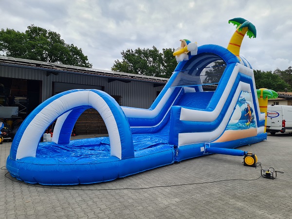 Glijbaan - tobbedansbaan - 15x4 m