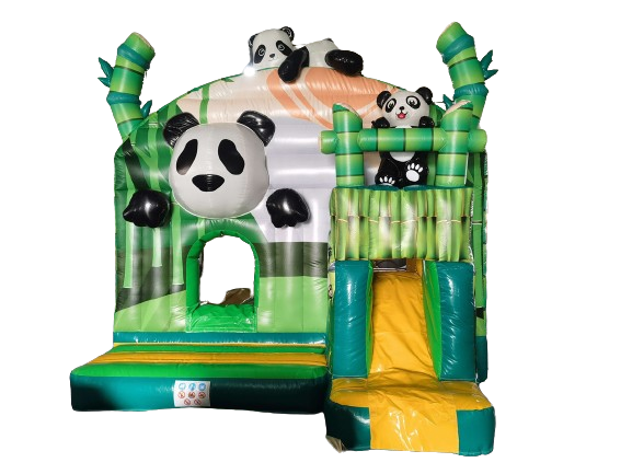 Springkussen panda - 4,9x3,8 m 