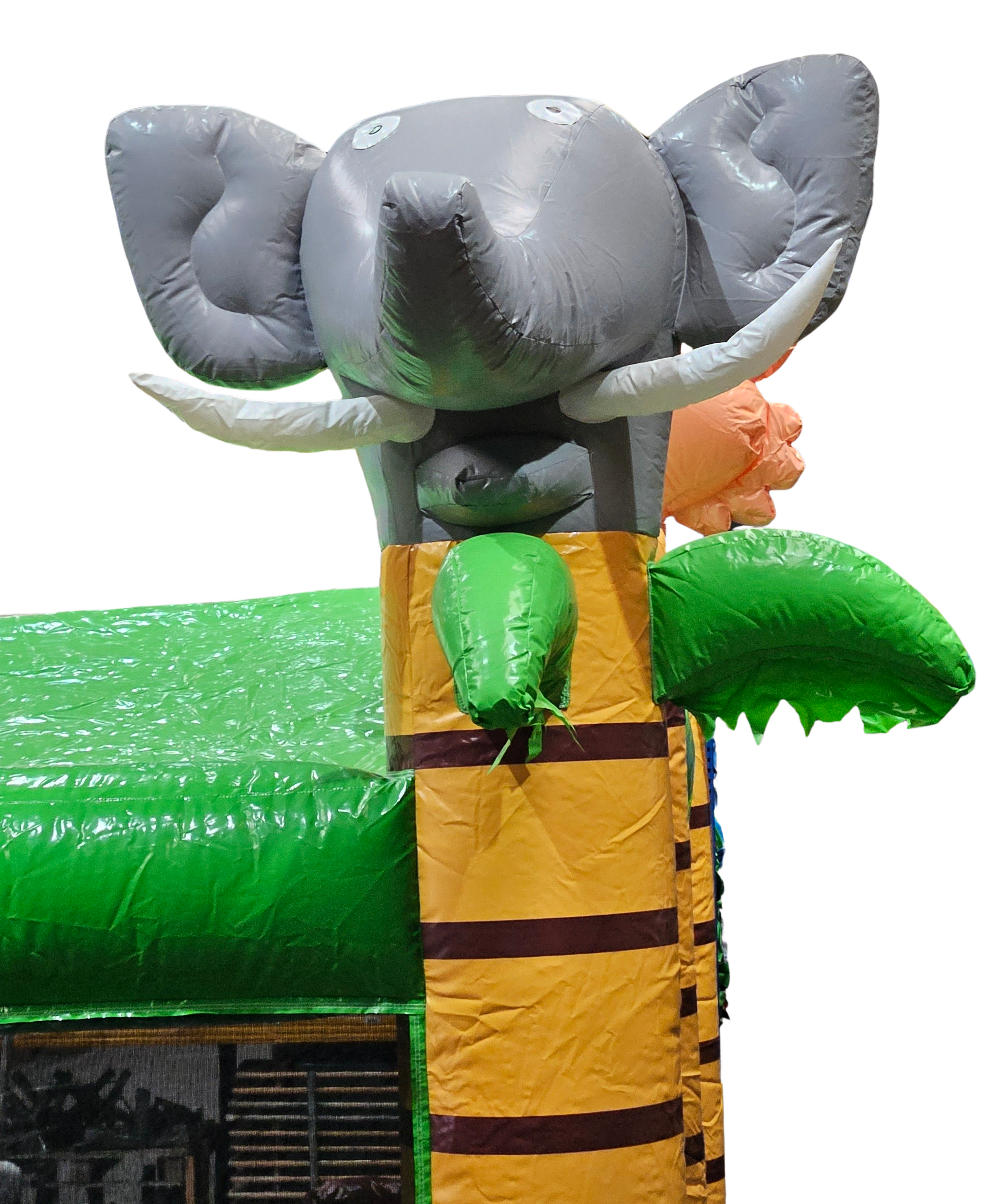 Springkussen jungle met dak - 4x4m 