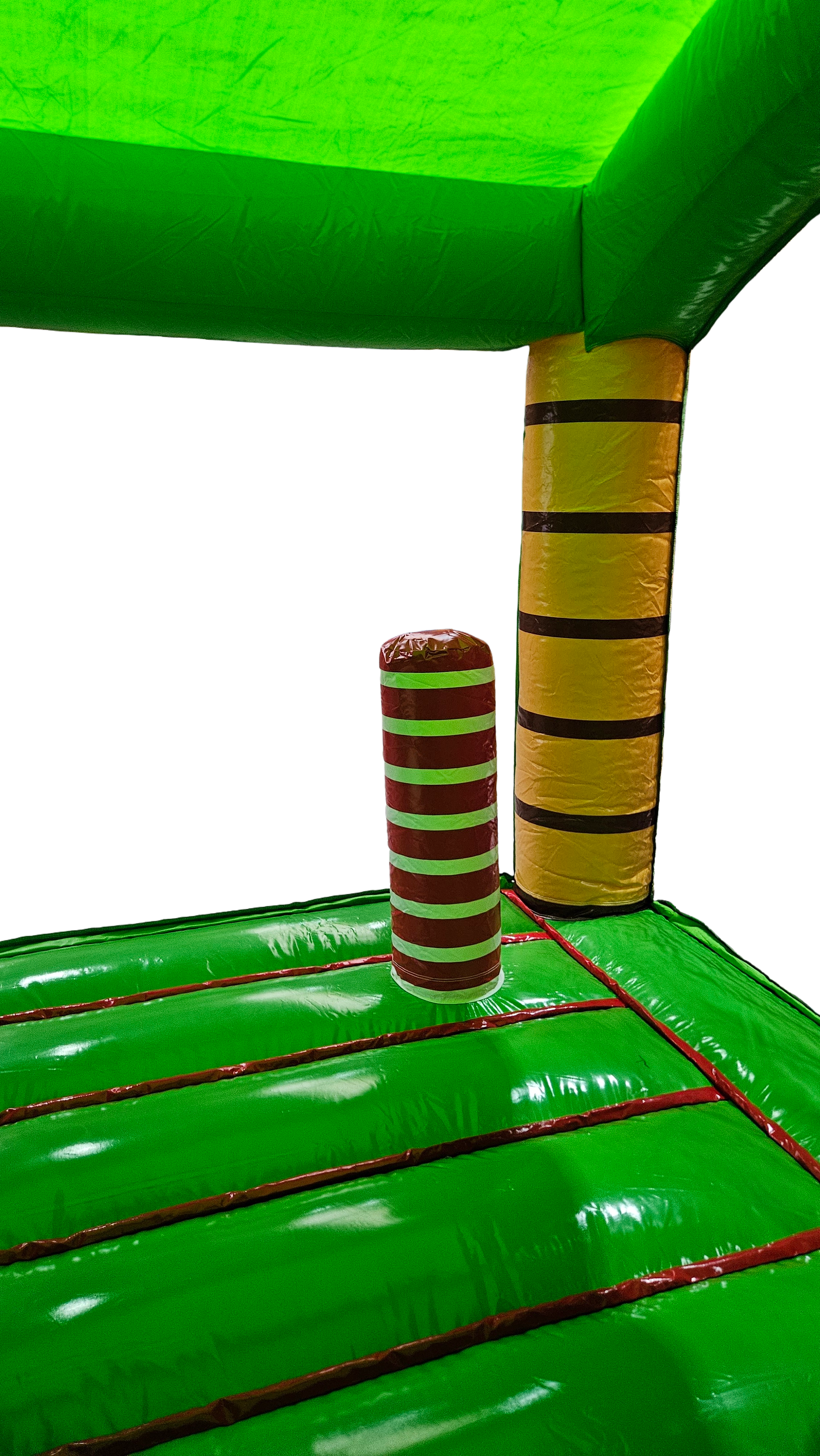 Springkussen jungle met dak - 4x4m 