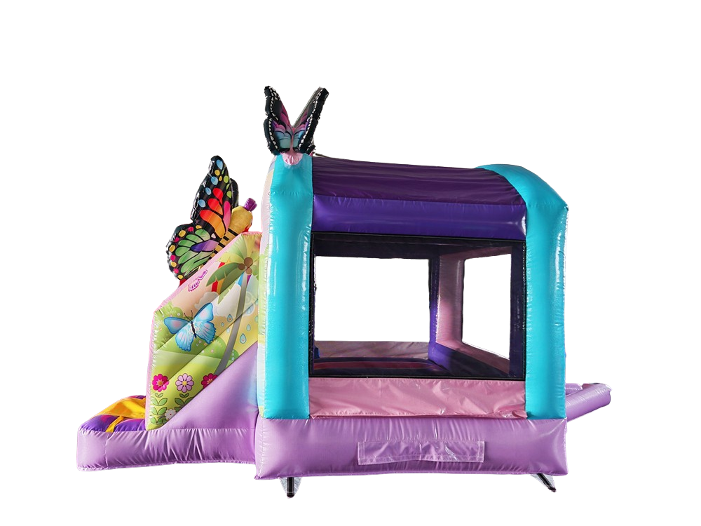 Springkussen 3,9x2,8 m - kleine vlinder