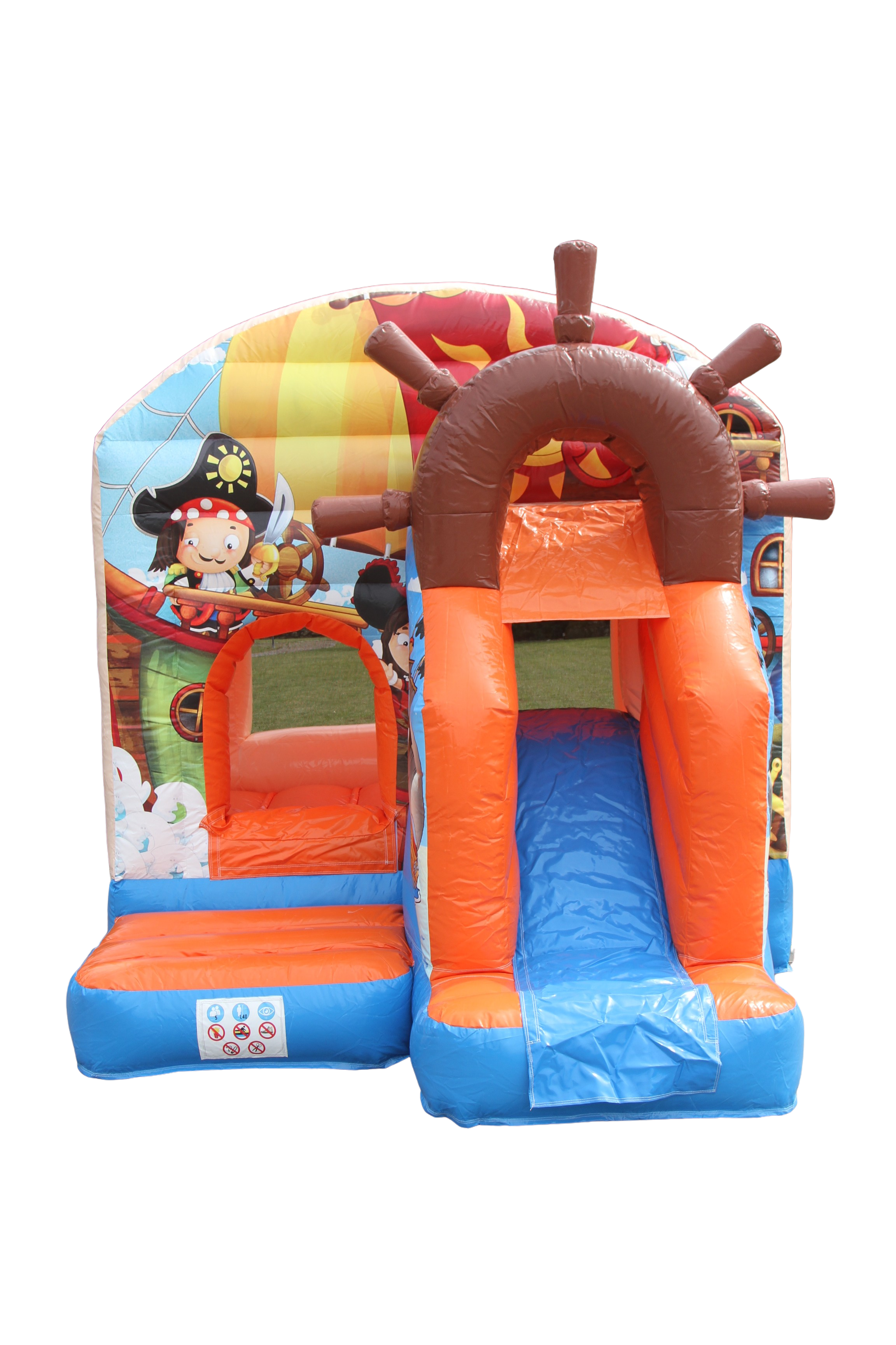 Springkussen Piraat - 3,9x2,8 m 