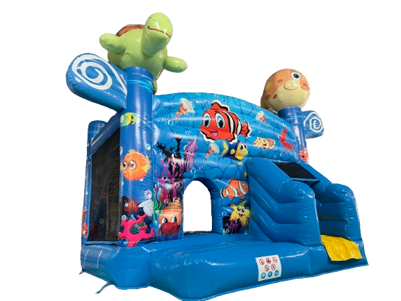 Springkussen seaworld 4x4m