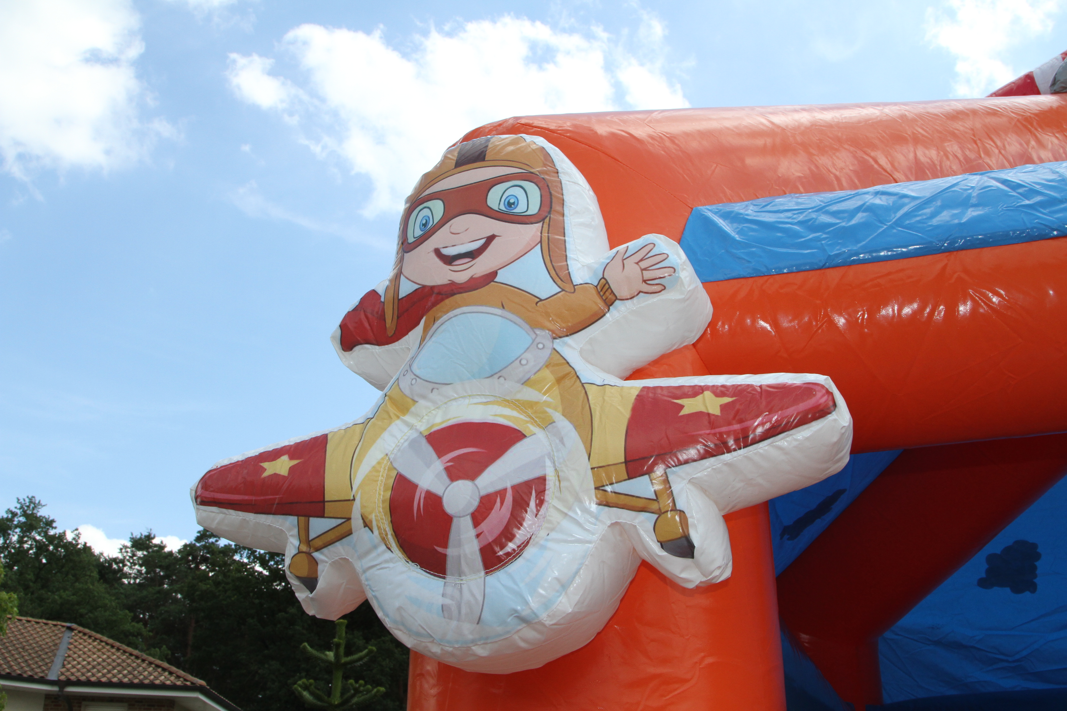 Springkussen vliegtuig - 5x4 m 