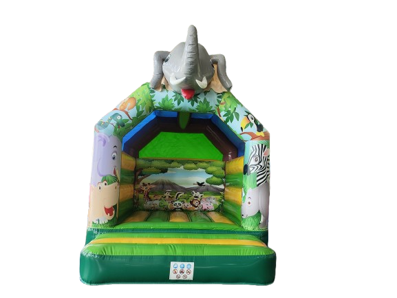 Springkussen 4x3 m - jungle