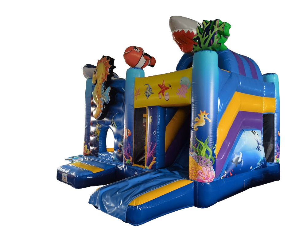 Springkussen multiplay 5,1x4,5 m - Seaworld