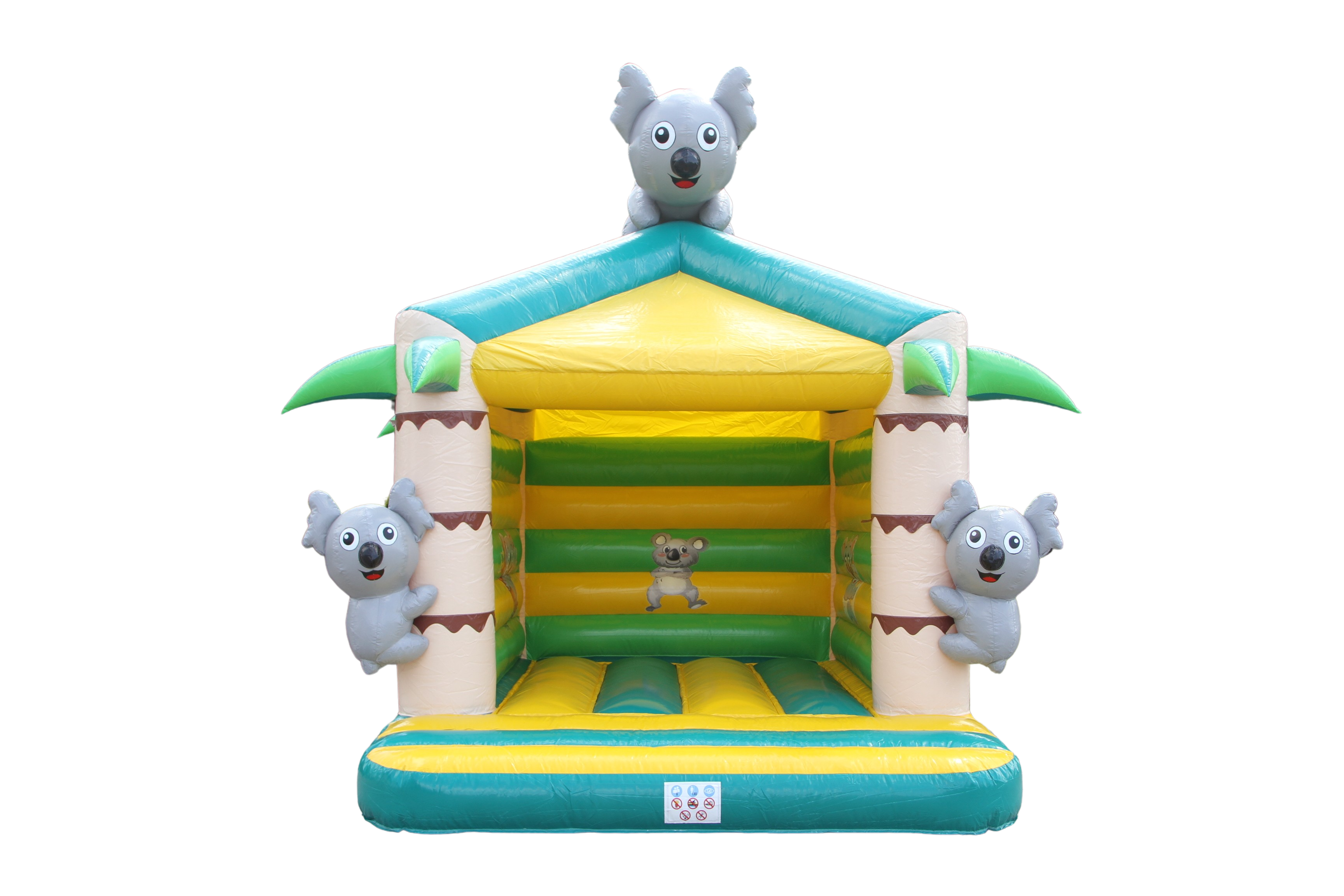 Springkussen Koala met dak - 5x4m 