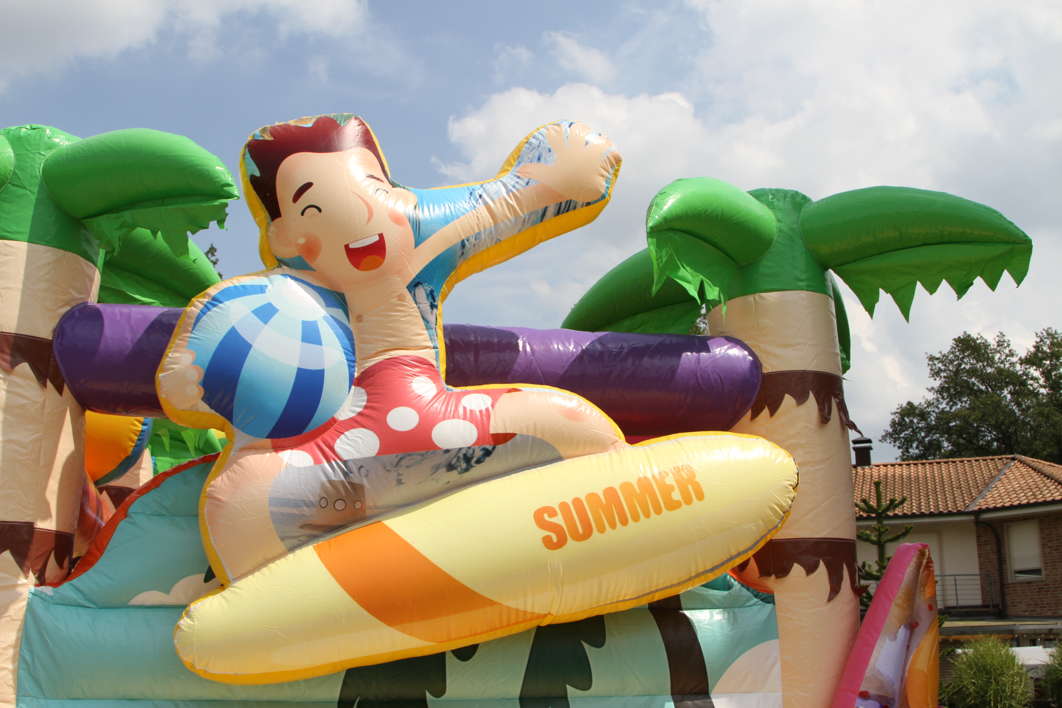 Stormbaan beach met glijbaan - 10x3,1 m