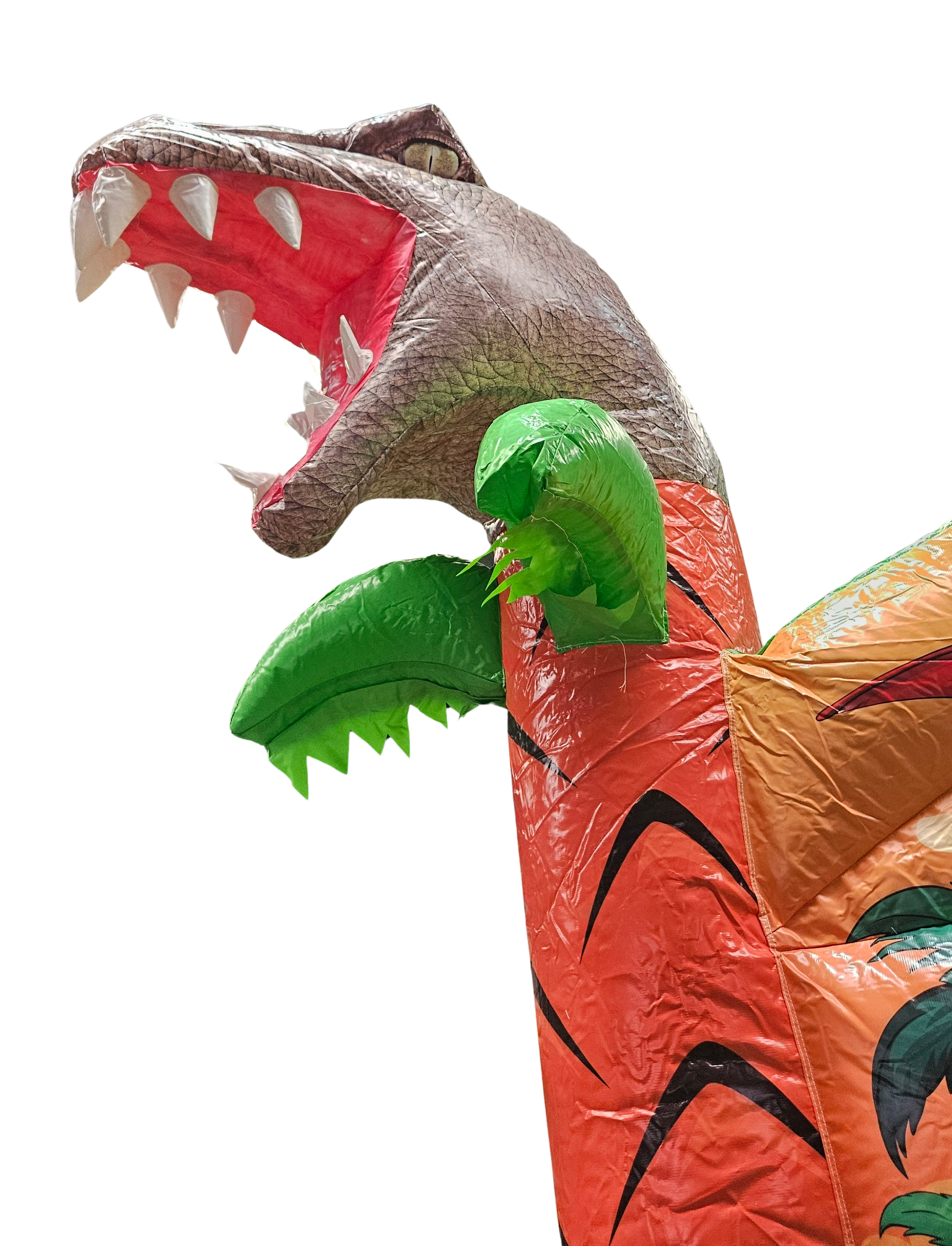 Springkussen dinoworld met dak - 4x4m 