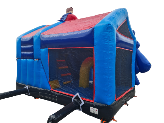 Multiplay springkussen - 5x4 m - superhelden