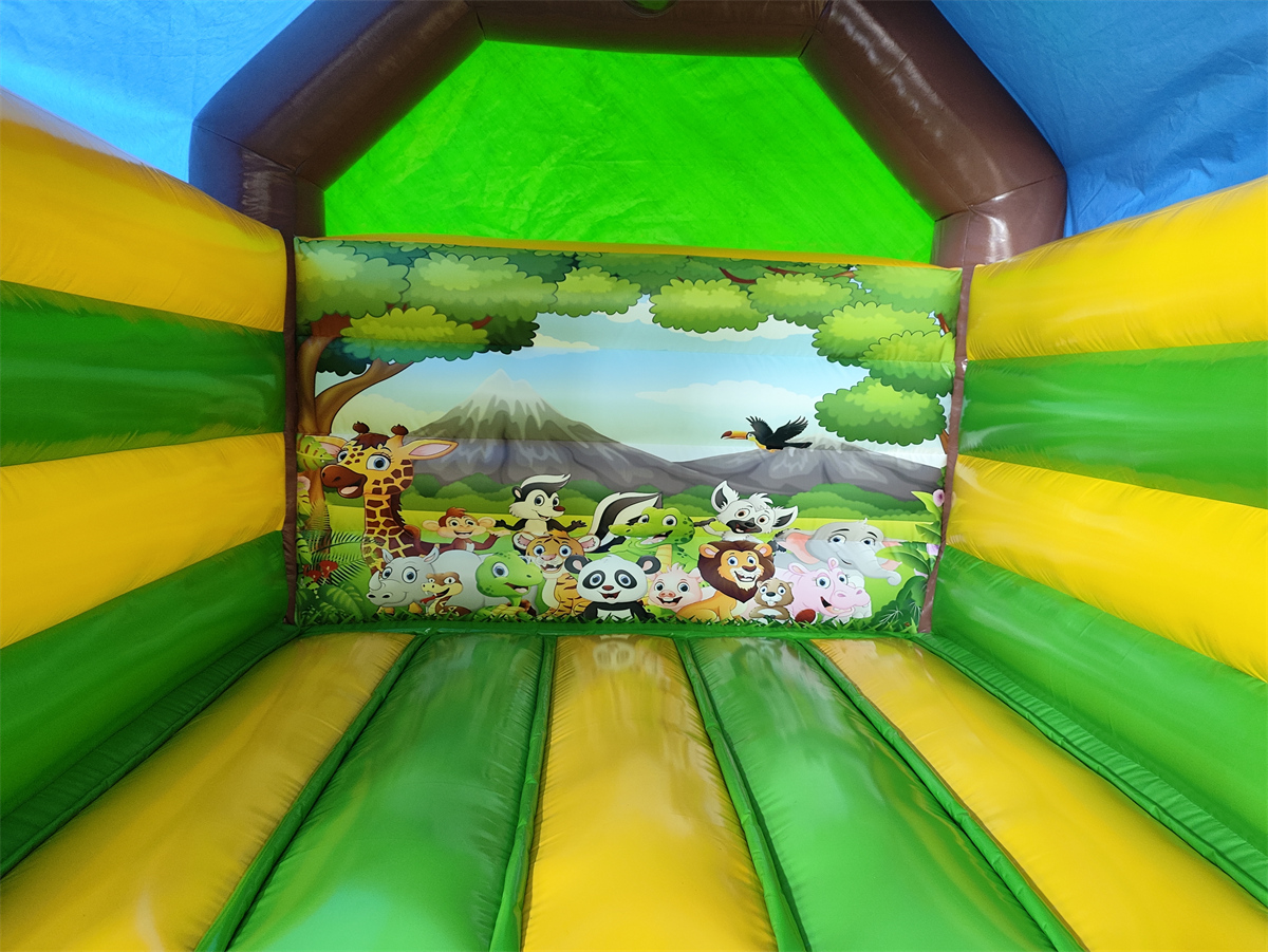 Springkussen 4x3 m - jungle